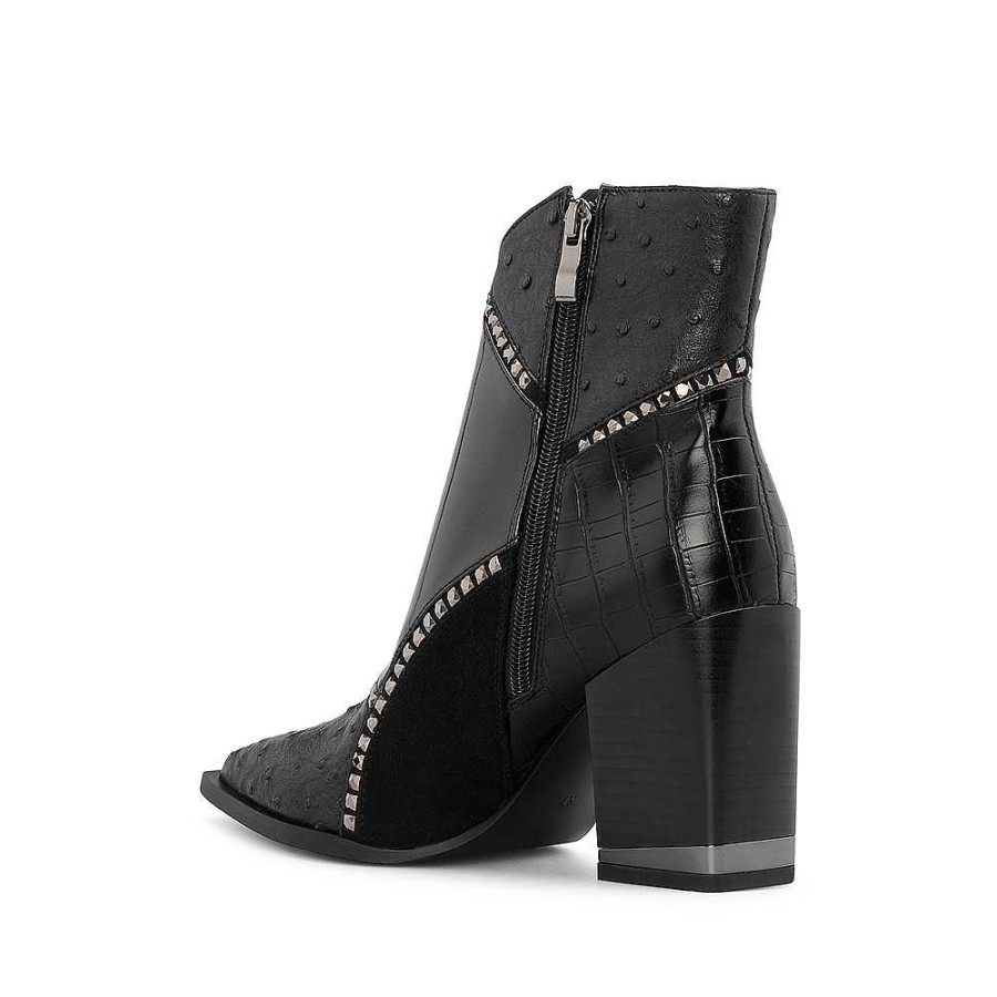 Mulher Manuel Alves Botim | Botim Mulher Rock Away Preto