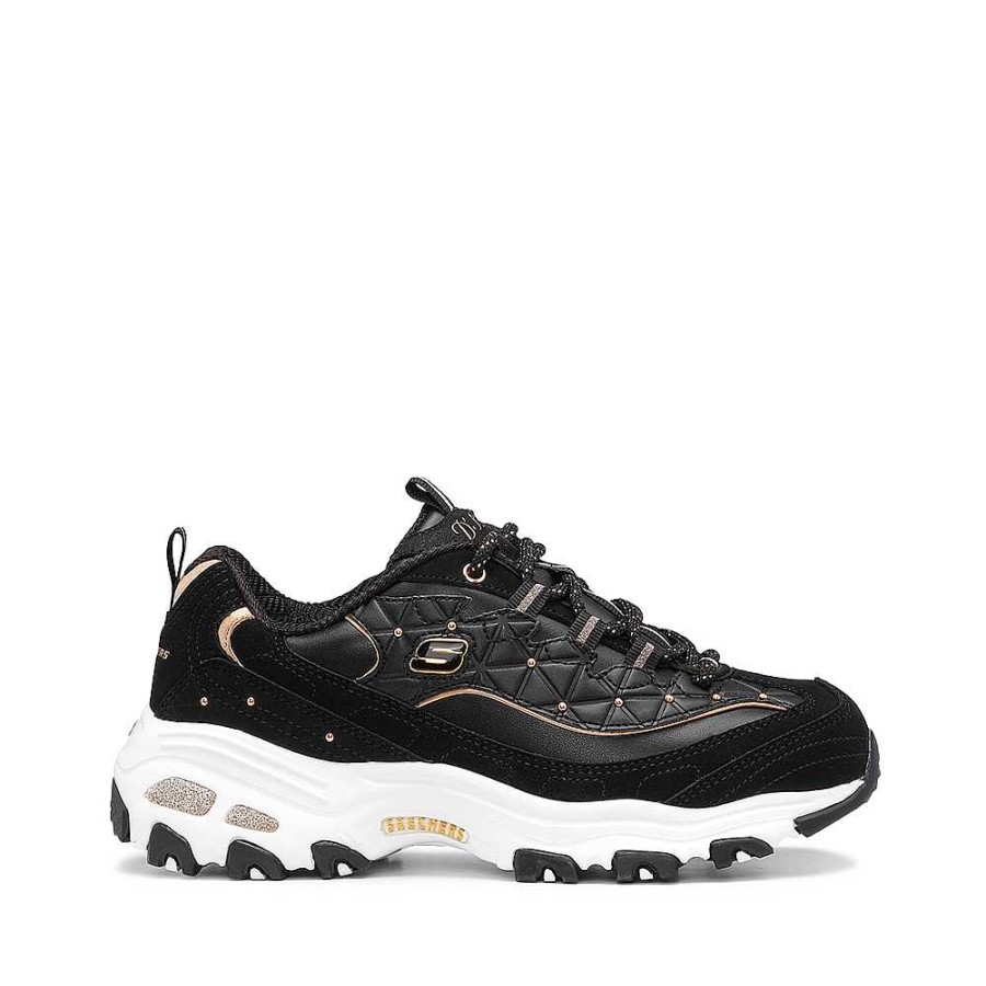 Mulher Manuel Alves Sapatilha | Sapatilhas D Lites - Glamour Feels Skechers Preto