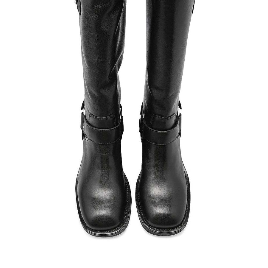 Mulher Manuel Alves Bota | Bota Biker De Mulher Manuel Alves Preto