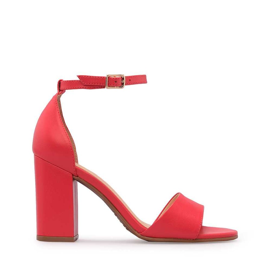 Mulher Manuel Alves Sandalia | Sandalia Mulher Stephanie Classic Campari