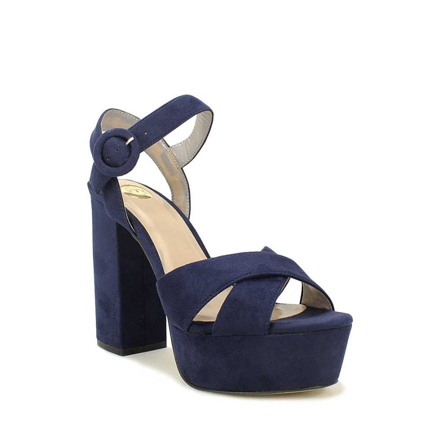 Mulher Manuel Alves Sandalia | Sandalia Mulher Manuel Alves Azul Marinho